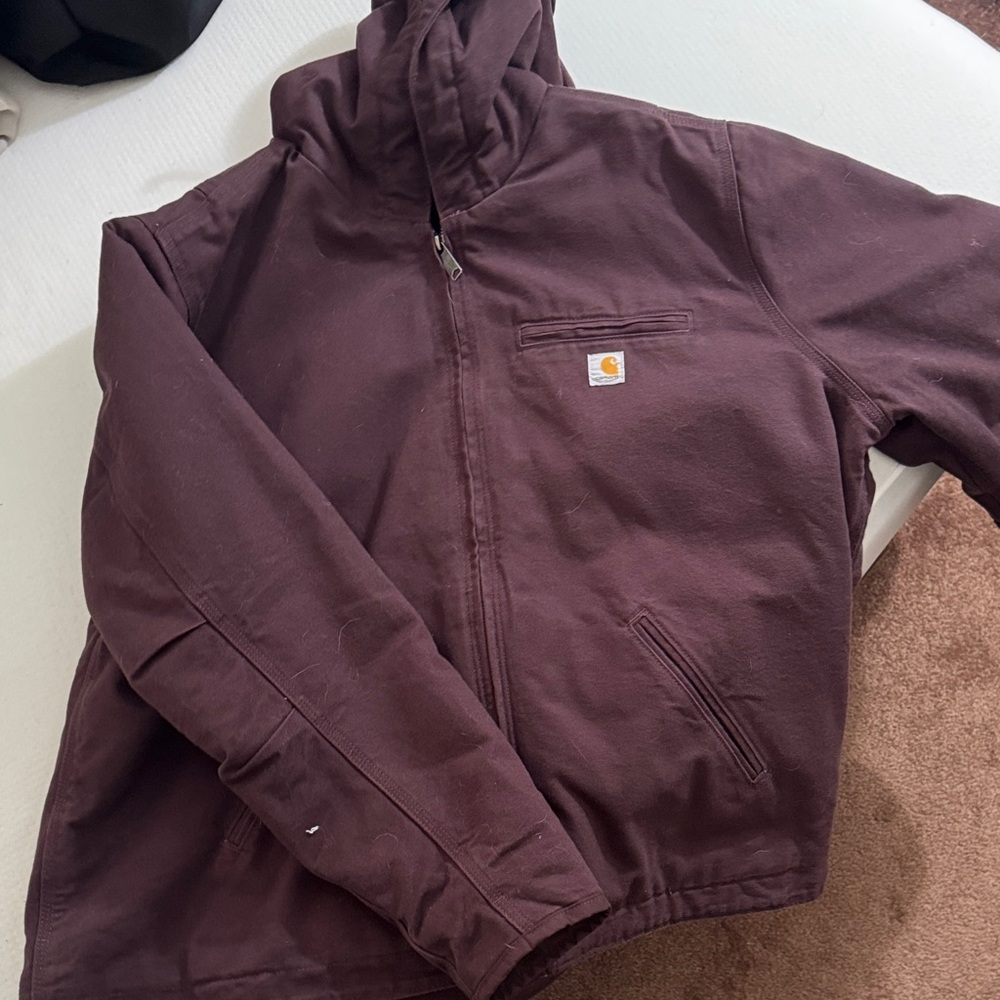 Carhartt Burgundy Hooded Jacket
